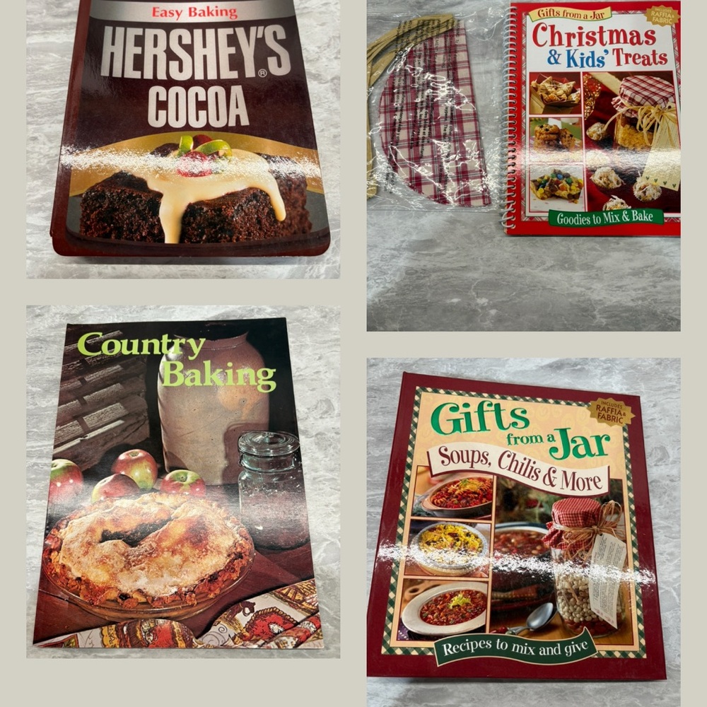 4 Awesome early 2000s Cookbooks and Food Gift making books BRAND NEW. Never used